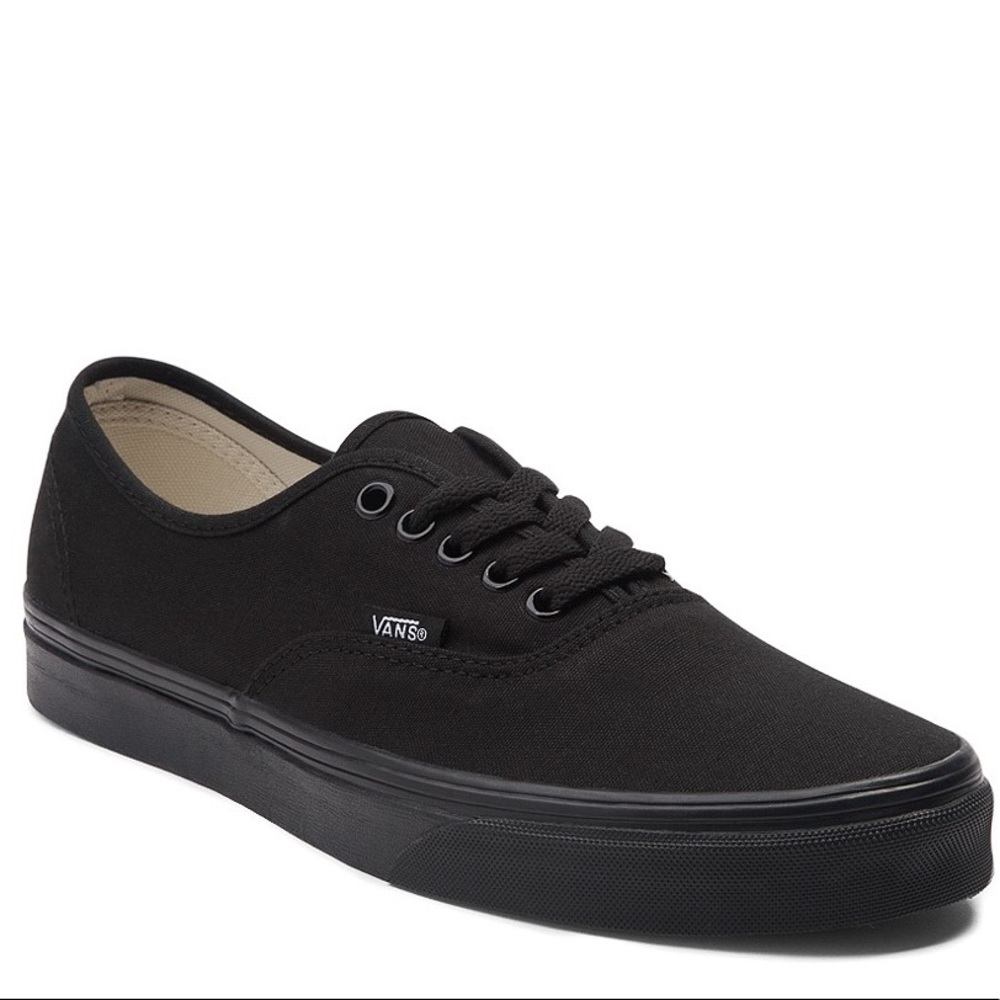 All Black Authentic Vans
